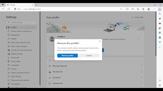 How to Remove a Profile from Edge