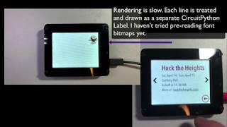 Unfiltered   Early Work in Progress   PyPortal Door Sign