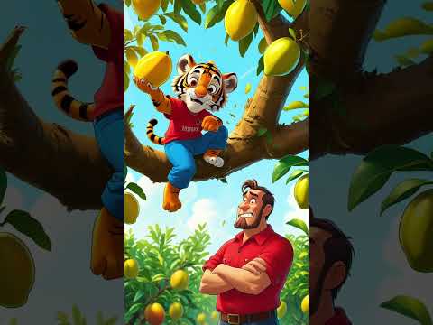 "Chiki Gaya Aam Chori Karne Aur Pakda Gaya 🤣" #cartoon #3danimatedstories #aianimation #viralvideo