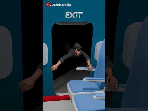 Pulling The Emergency Door On A Plane 😱 #shorts
