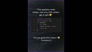 #coding #cprogramming #programmingquiz #dailycodedose #codereels #trending #explore  #viral