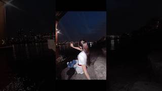 Overcast skie. City lights. River reflections#MoodyVibes #HanRiverNights #CloudyCity #Jadielynn #링유