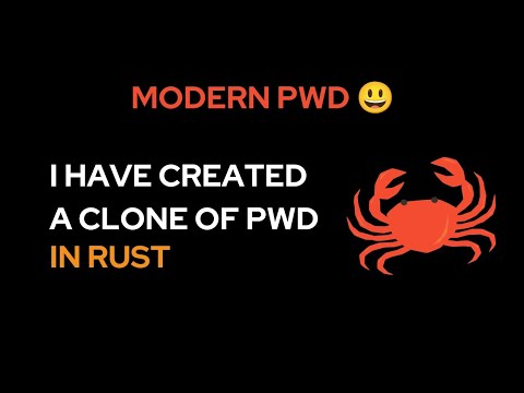 Let's create a clone of pwd in rust! #rustlang #clone