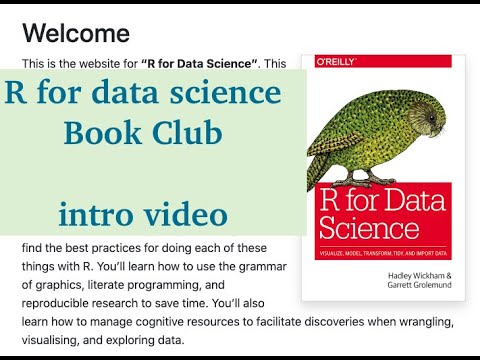 R for data science Book Club | An Introduction and announcement video | Subscribe to follow along