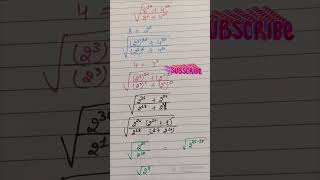 exponent trick!Exponent tricks! law of exponents