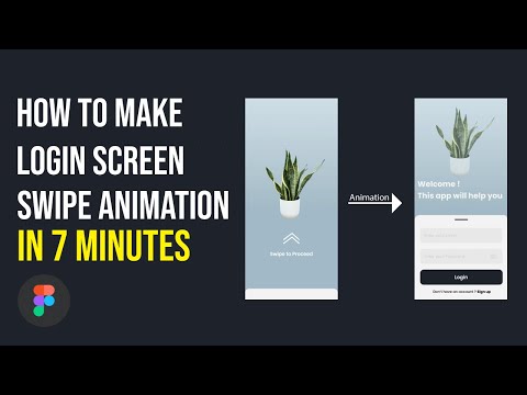 How to make Login Screen Slide Animation in Figma | 7 Minutes Figma Tutorial