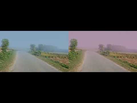 Synthetic haze added to video using deep learning with different color tones