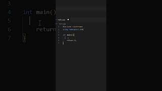 C++ program to print Hello World #coding #cpp #programming