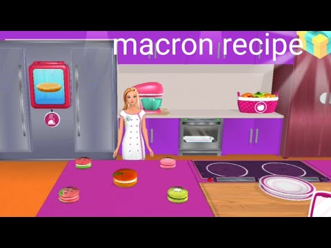 how to make macrons|Barbie game