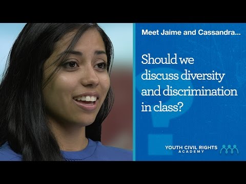 Should we discuss diversity and discrimination in class?