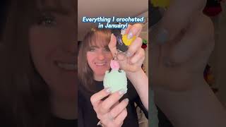 Had so much fun with all my January projects! #crochet #crochetaddict #january2025