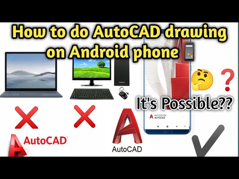 ||how to do draw AutoCAD drawing on Android phone🤔 but it is possible ??? || THE CIVIL INSPIRED