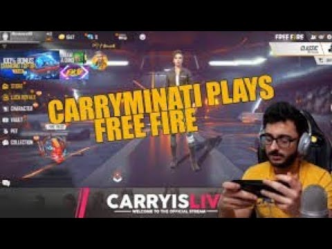 Carryminati playing free fire. बहुत अच्छा है free fire