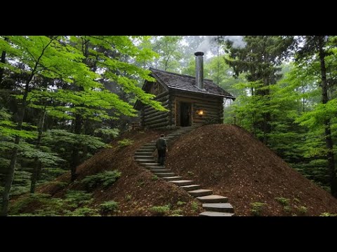 I Built a High-Rise Forest Cabin to Outsmart Wild Beasts