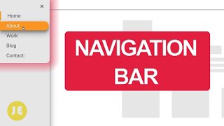 Speed Coding: Side Navigation Bar - HTML, CSS, JS | UI Design
