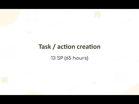 Task / action creation