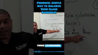 PREMEDS: How to balance your class schedule to maximize your GPA?  #shorts