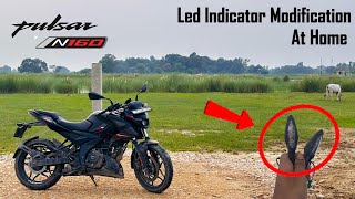 Pulsar N160 LED Indicator Installation at Home 🔥|| pulsar N160 installation #bajaj #pulsarn160