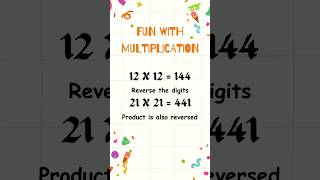 Fun with multiplication #shorts #maths #elementarymath #multiplicationofnumbers