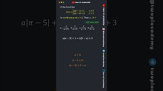 Solving JEE Previous Year Problem | Continuity of Function #jeedailyconcepts #limitsandcontinuity