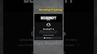 Pro Level Editing Like DecodingYT🔥 His Editing Secrets Revealed #shorts #decodingyt #videoediting
