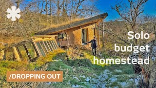 5 years building off-grid mountain homestead: solo freedom on €200/month