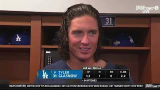 Tyler Glasnow Reflects On Bullpen Outing in NLDS Game 1, Dodgers Comeback Win Over Phillies!