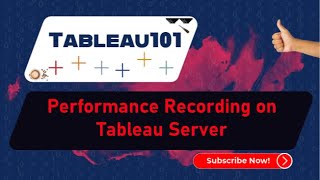 [TABLEAU] Performance Recording on Tableau Server