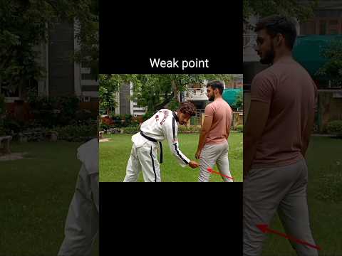 self defense techniques weak point of body for road fight #indiantaekwondo #selfdefense