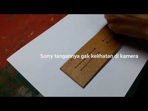 Tutorial jahitan tangan / jahitan manual di kulit