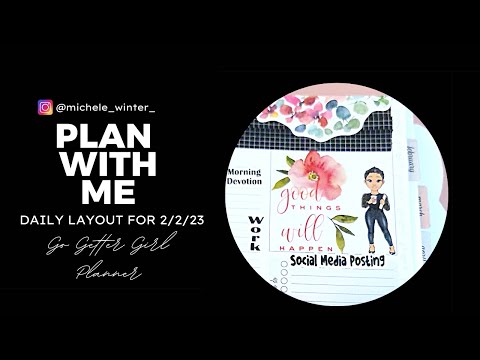 Plan With Me | DAILY LAYOUT - FEB 2nd | #planwithme #gogettergirl #planning