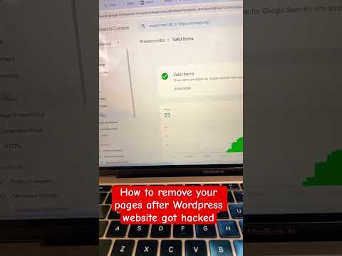 How to remove your pages after Wordpress website got hacked #website #google #seo