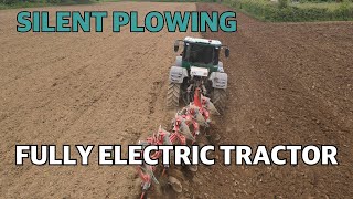 Exclusive: Silent plowing with a 160 hp fully electric tractor