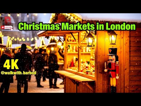 London Christmas Markets 2025: Budget-Friendly Finds! 🎄🎁 HD 4K