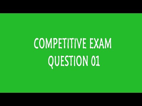 Competitive exam question 01