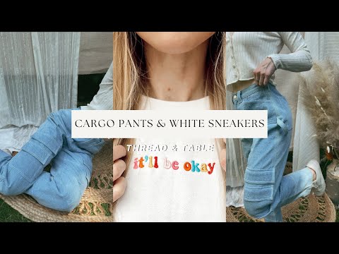 “I saw Cady Heron wearing Cargo Pants & White Sneakers… " #shorts #meangirls #cargopants