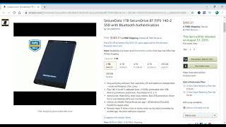 Coming 8/31/19: SecureData 1TB SecureDrive BT FIPS 140-2 SSD with Bluetooth Authentication