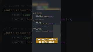 Optimizing Laravel Endpoints with Partial Resource Routing #shorts
