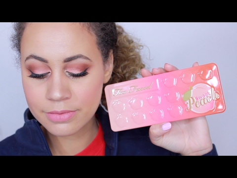 Too Faced Peach Palette Valentines Day Makeup