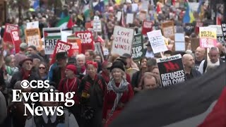 London protests greet Trump during U.K. state visit