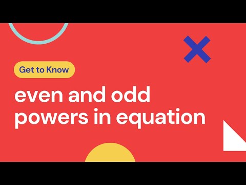 Even odd function | different powers