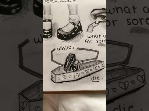 heather lyric art ❤️‍🩹 #art #swiftie #fyp #heather