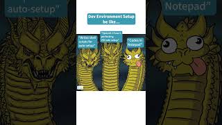Dev Enviroment Setup be like...