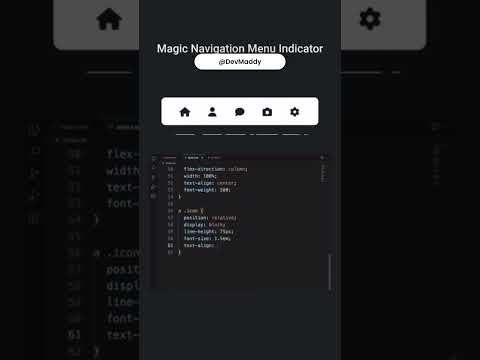 Magic Navbar #navbar  #design #shorts #responsivedesign #responsive  #coding #html #css #howto