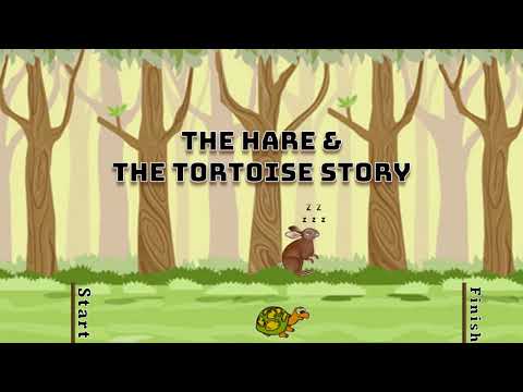 Hare & Tortoise Race || Rabbit & Tortoise Story #shorts