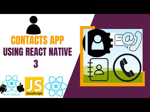 Contacts app using React Native - 3 || CRUD Operations || Hybrid apps