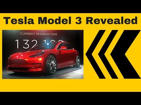 New Tesla Model 3 Revealed - Tesla Model 3 Launch by Elon Musk - Green Technology  and the Future