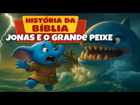 História da Bíblia: Jonas e o Grande Peixe | Elefantinho Bonitinho