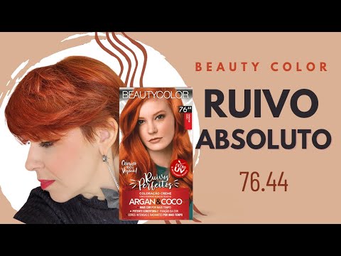 Usando Beauty Color 76.44 - Ruivo Absoluto