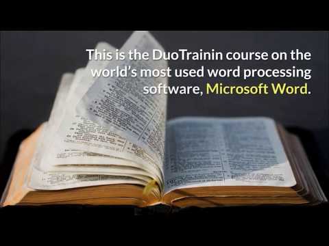 MS Word DuoTrainin course